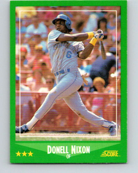 1988 Score #436 Donell Nixon Mint RC Rookie Seattle Mariners  Image 1