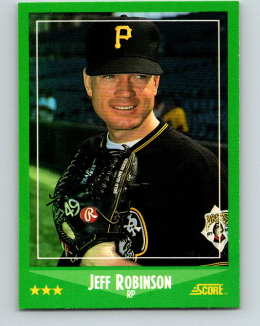 1988 Score #439 Jeff Robinson Mint Pittsburgh Pirates  Image 1