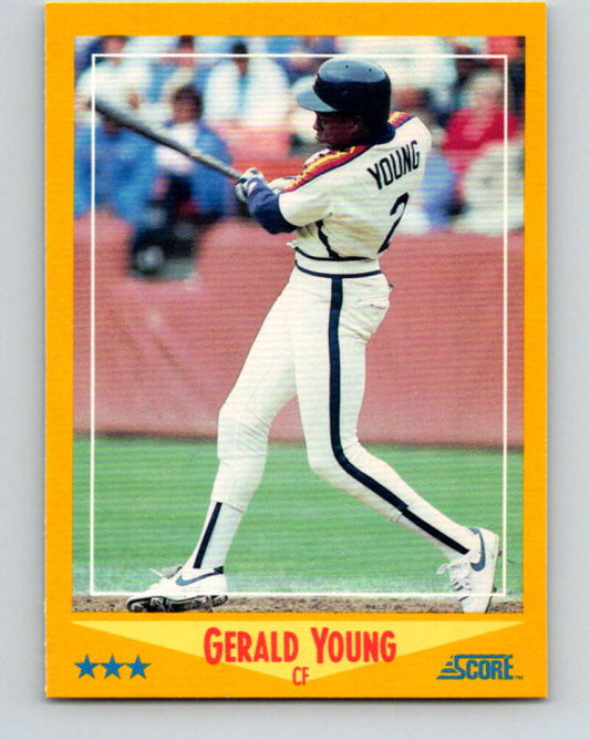 1988 Score #442 Gerald Young Mint Houston Astros  Image 1