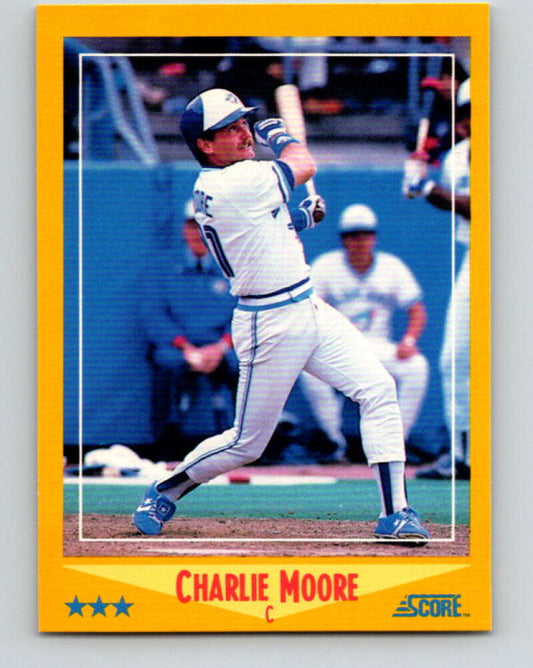 1988 Score #444 Charlie Moore Mint Toronto Blue Jays  Image 1