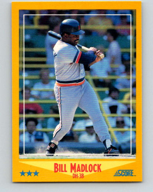 1988 Score #445 Bill Madlock Mint Detroit Tigers  Image 1
