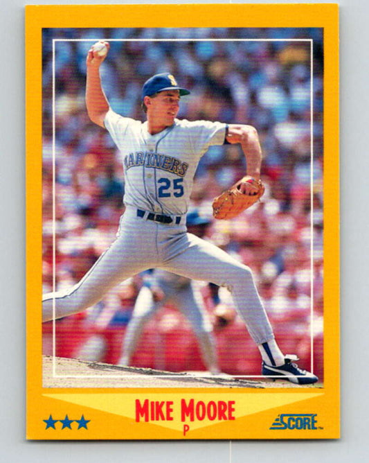 1988 Score #464 Mike Moore Mint Seattle Mariners  Image 1