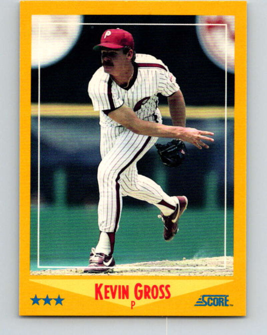 1988 Score #468 Kevin Gross Mint Philadelphia Phillies  Image 1