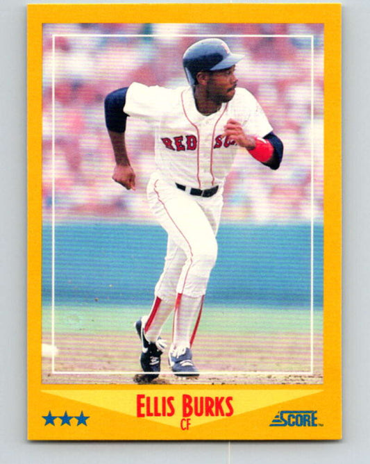 1988 Score #472 Ellis Burks Mint RC Rookie Boston Red Sox  Image 1