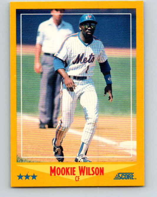 1988 Score #474 Mookie Wilson Mint New York Mets  Image 1