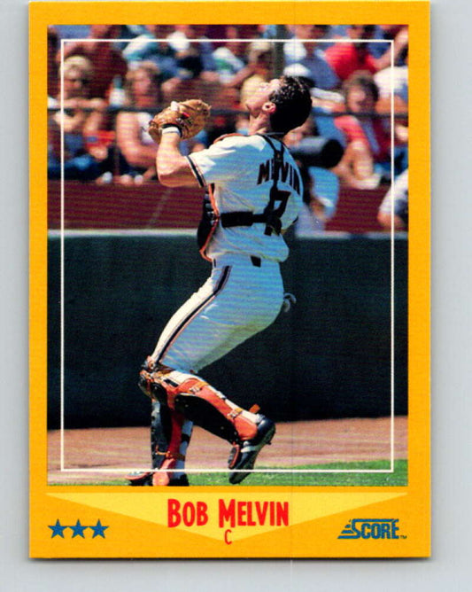1988 Score #477 Bob Melvin Mint San Francisco Giants  Image 1