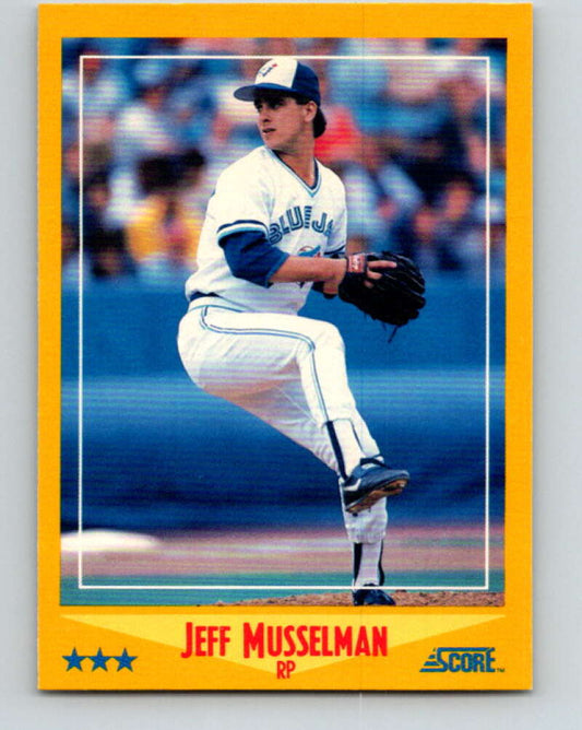 1988 Score #478 Jeff Musselman Mint Toronto Blue Jays  Image 1