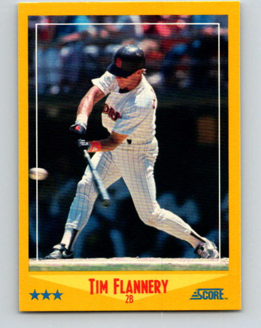 1988 Score #483 Tim Flannery Mint San Diego Padres  Image 1