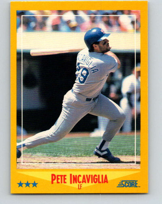 1988 Score #485 Pete Incaviglia Mint Texas Rangers  Image 1