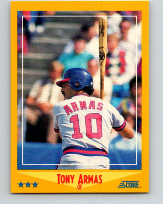 1988 Score #487 Tony Armas Mint California Angels  Image 1