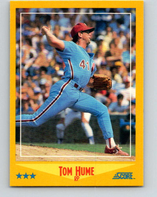 1988 Score #494 Tom Hume Mint Cincinnati Reds  Image 1