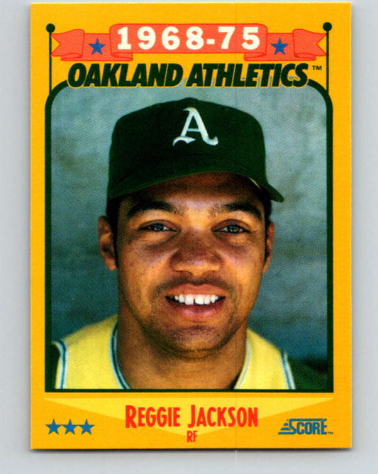 1988 Score #500 Reggie Jackson Special A's Mint Oakland Athletics  Image 1