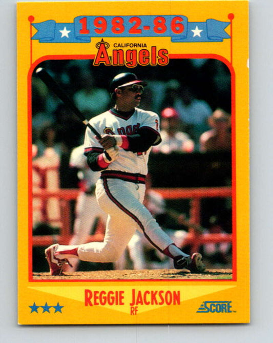 1988 Score #503 Reggie Jackson Special Angles Mint California Angels  Image 1