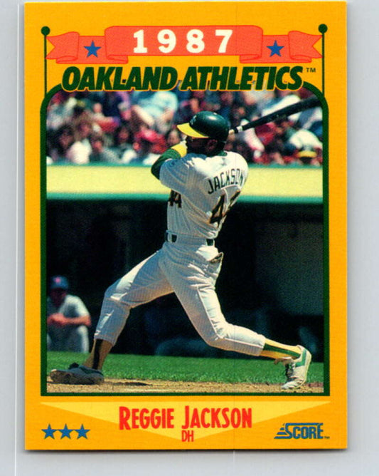 1988 Score #504 Reggie Jackson Special A's Mint Oakland Athletics