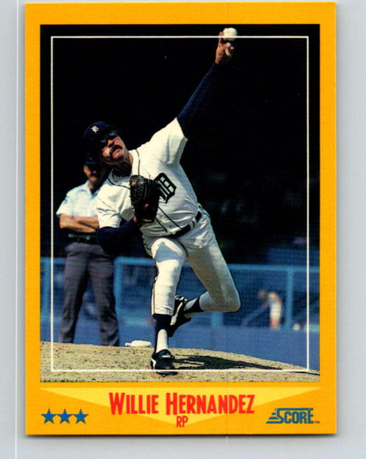 1988 Score #507 Willie Hernandez Mint Detroit Tigers  Image 1