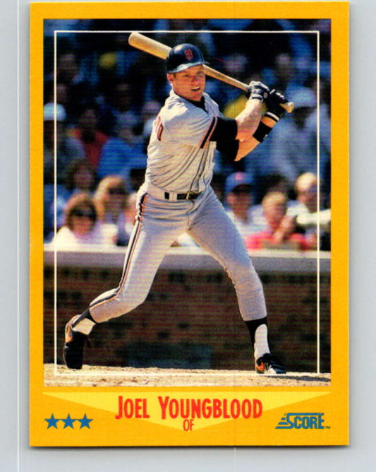 1988 Score #509 Joel Youngblood Mint San Francisco Giants  Image 1