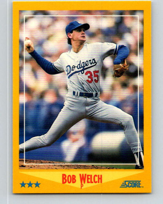 1988 Score #510 Bob Welch Mint Los Angeles Dodgers  Image 1