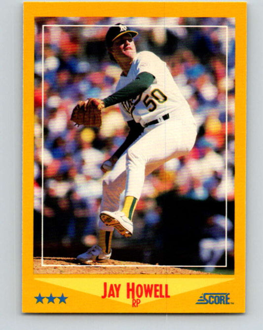1988 Score #522 Jay Howell Mint Oakland Athletics  Image 1