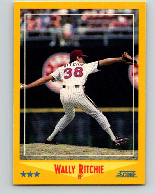 1988 Score #526 Wally Ritchie Mint Philadelphia Phillies  Image 1