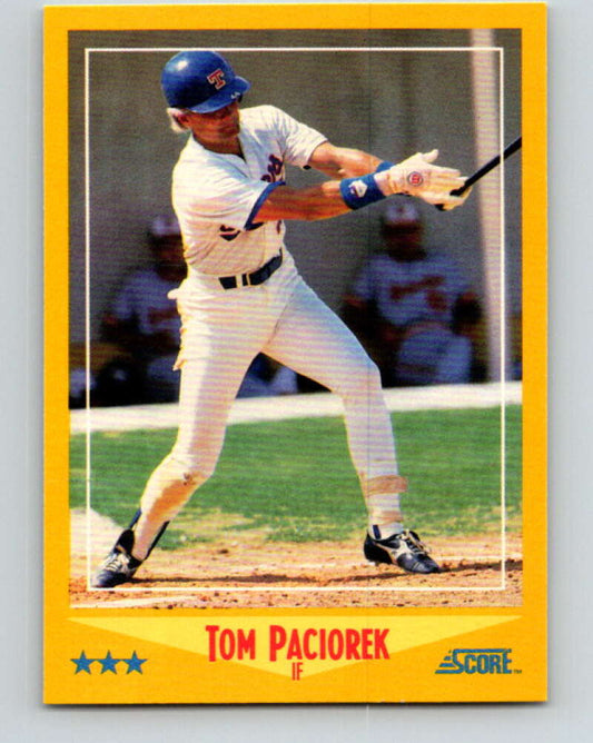 1988 Score #531 Tom Paciorek Mint Texas Rangers  Image 1