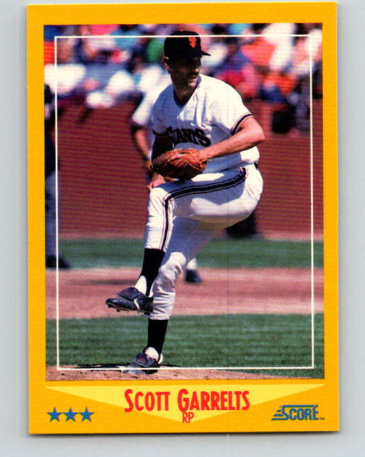 1988 Score #533 Scott Garrelts Mint San Francisco Giants  Image 1