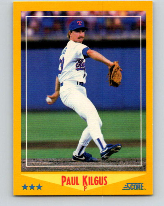 1988 Score #536 Paul Kilgus Mint RC Rookie Texas Rangers  Image 1