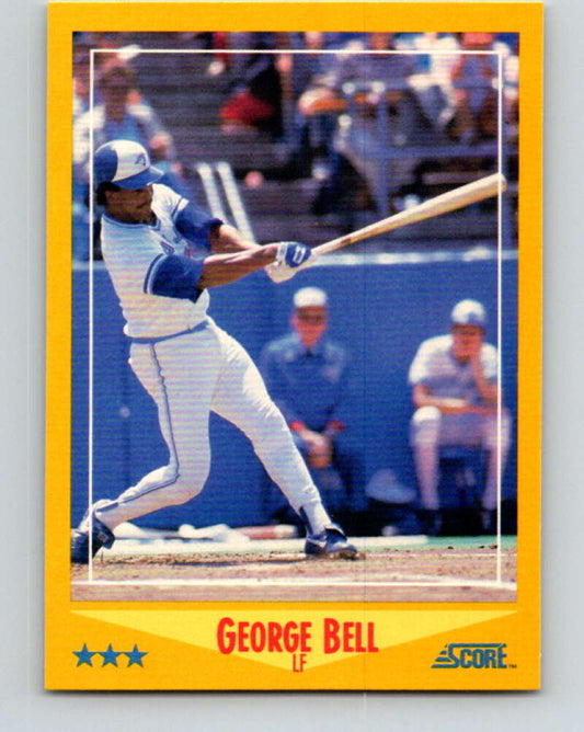 1988 Score #540 George Bell Mint Toronto Blue Jays  Image 1