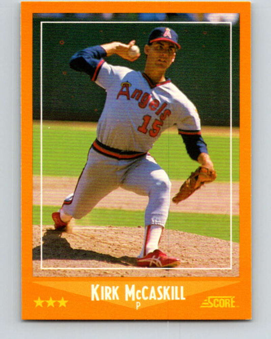 1988 Score #552 Kirk McCaskill Mint California Angels  Image 1