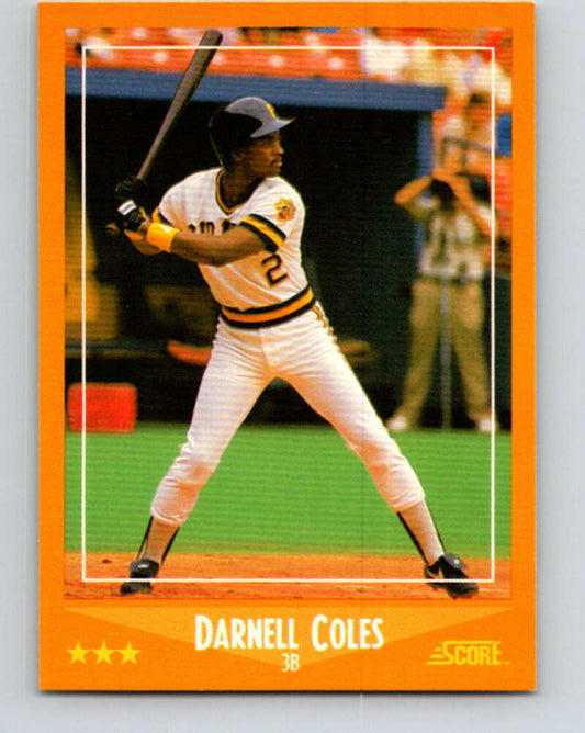 1988 Score #554 Darnell Coles Mint Pittsburgh Pirates  Image 1
