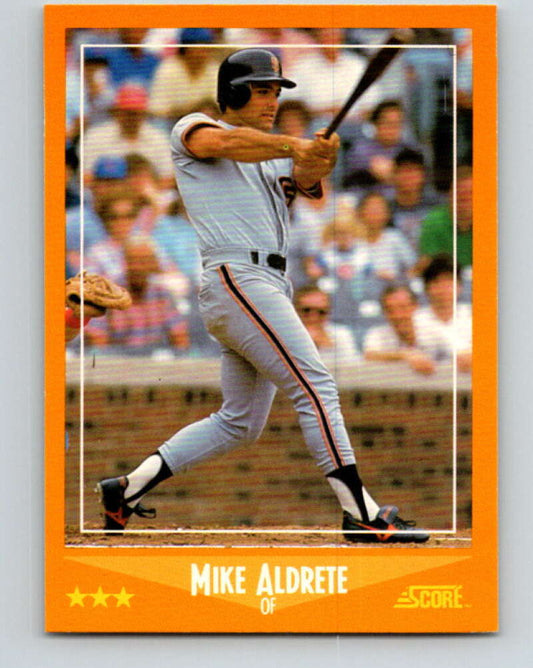 1988 Score #556 Mike Aldrete Mint San Francisco Giants  Image 1