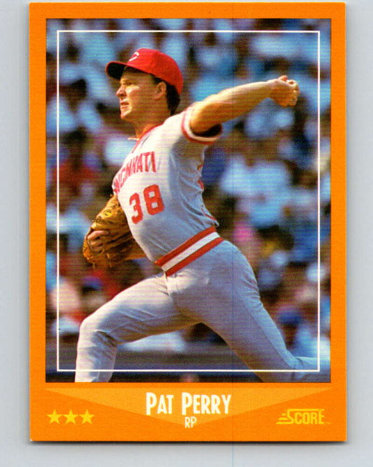 1988 Score #557 Pat Perry Mint Cincinnati Reds  Image 1