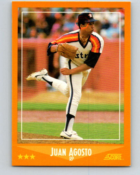 1988 Score #558 Juan Agosto Mint Houston Astros  Image 1