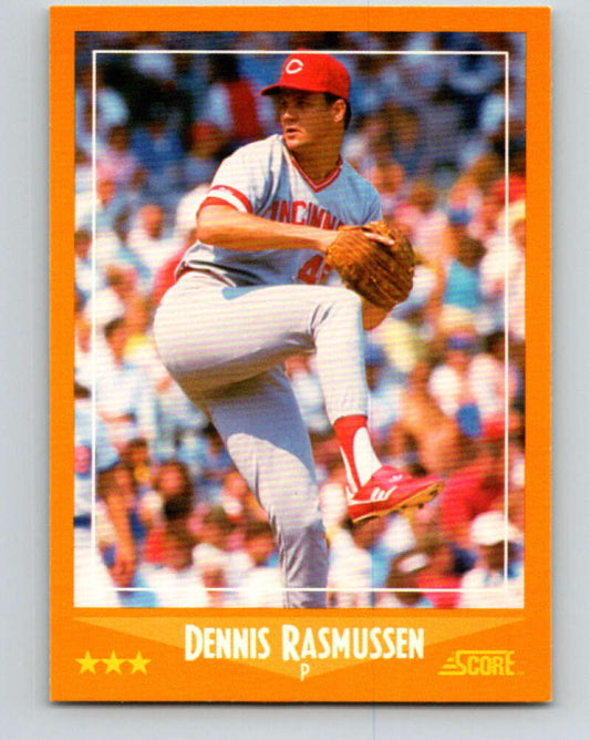 1988 Score #560 Dennis Rasmussen Mint Cincinnati Reds  Image 1