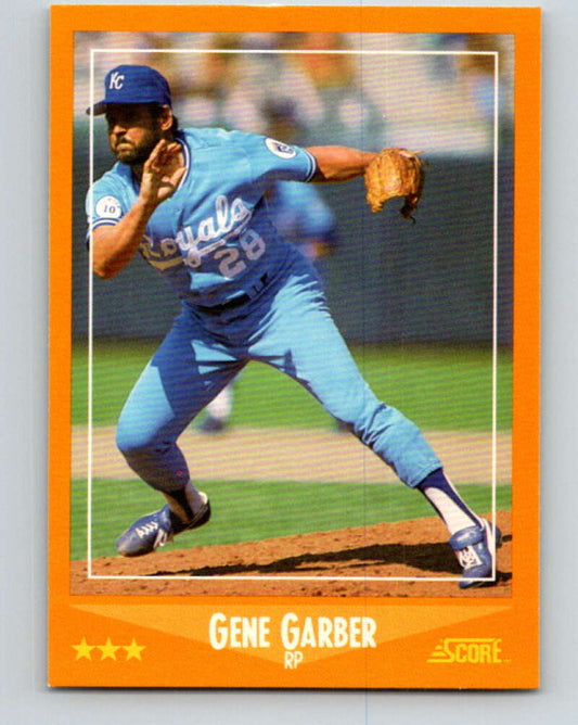 1988 Score #565 Gene Garber Mint Kansas City Royals  Image 1