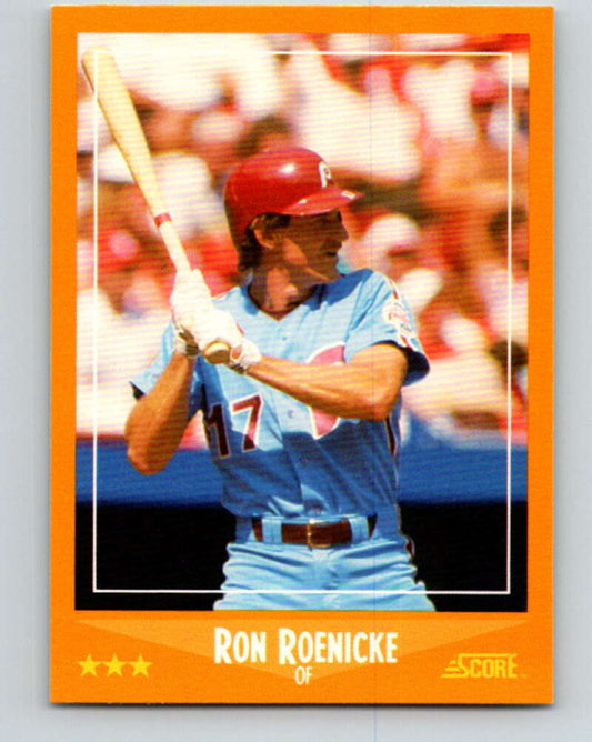 1988 Score #566 Ron Roenicke Mint Philadelphia Phillies  Image 1
