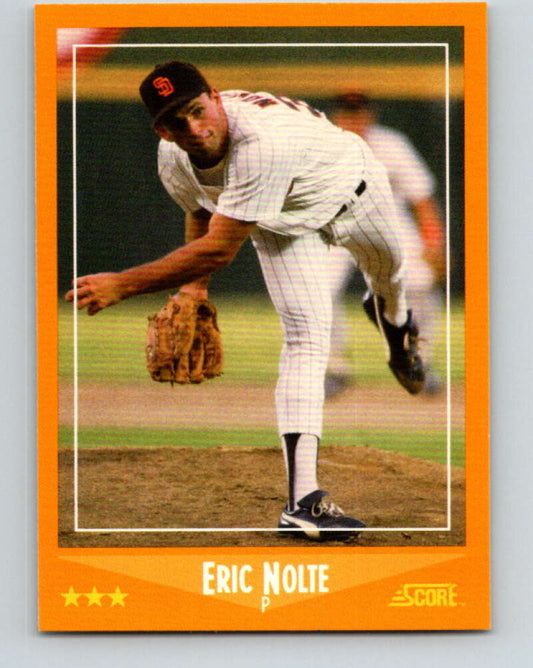 1988 Score #568 Eric Nolte Mint RC Rookie San Diego Padres  Image 1