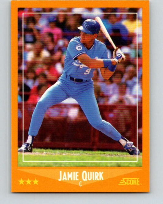 1988 Score #577 Jamie Quirk Mint Kansas City Royals  Image 1