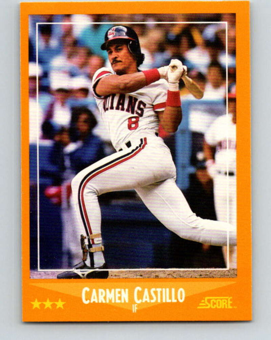 1988 Score #581 Carmen Castillo Mint Cleveland Indians  Image 1