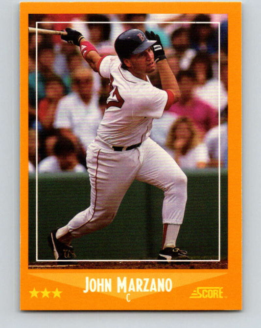 1988 Score #584 John Marzano Mint Boston Red Sox  Image 1