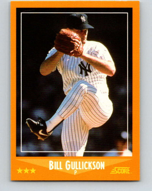 1988 Score #585 Bill Gullickson Mint New York Yankees  Image 1