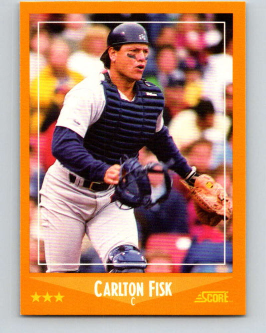 1988 Score #592 Carlton Fisk Mint Chicago White Sox  Image 1