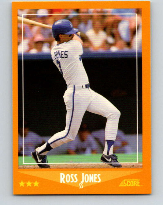 1988 Score #598 Ross Jones Mint RC Rookie Kansas City Royals  Image 1