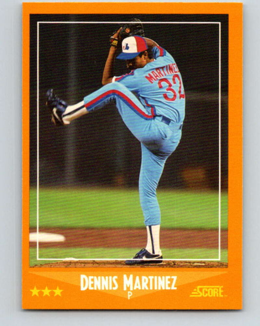 1988 Score #601 Dennis Martinez Mint Montreal Expos  Image 1