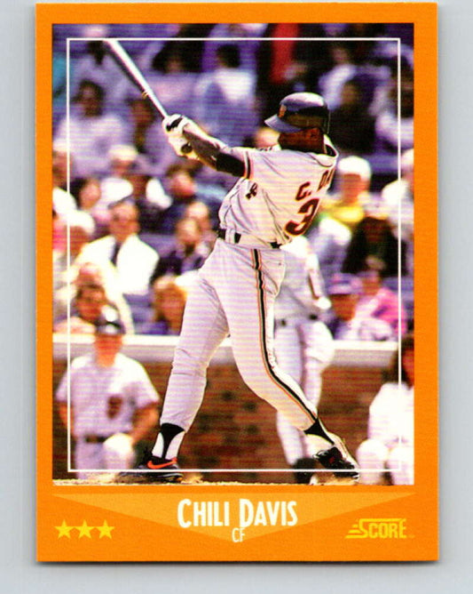1988 Score #605 Chili Davis Mint San Francisco Giants  Image 1