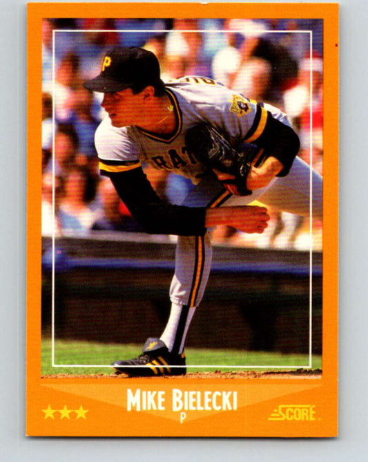 1988 Score #611 Mike Bielecki Mint Pittsburgh Pirates  Image 1