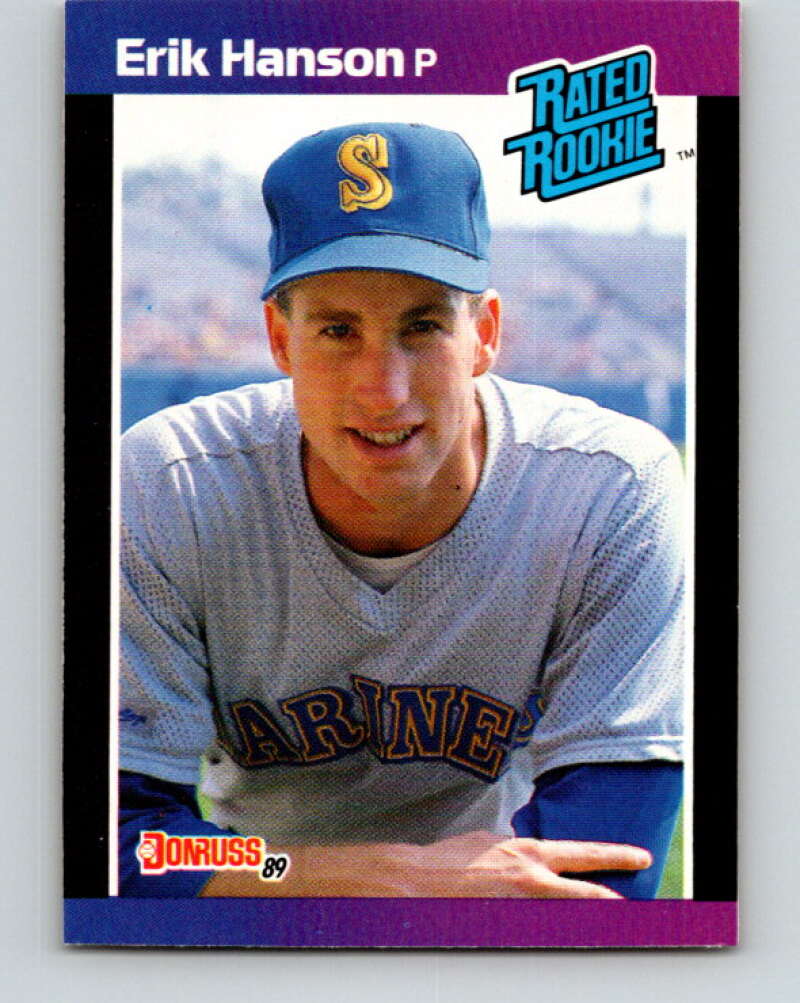 1989 Donruss #32 Erik Hanson / Mint RC Rookie Seattle Mariners Image 1
