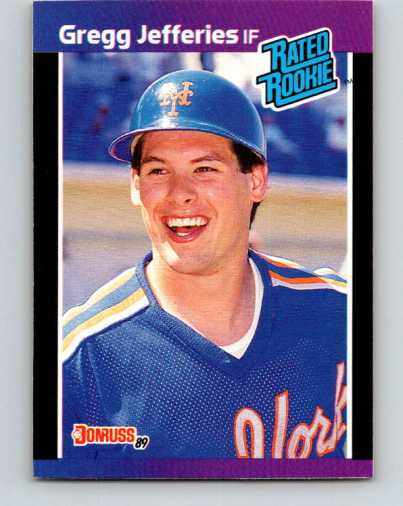 1989 Donruss #35 Gregg Jefferies Mint New York Mets Image 1