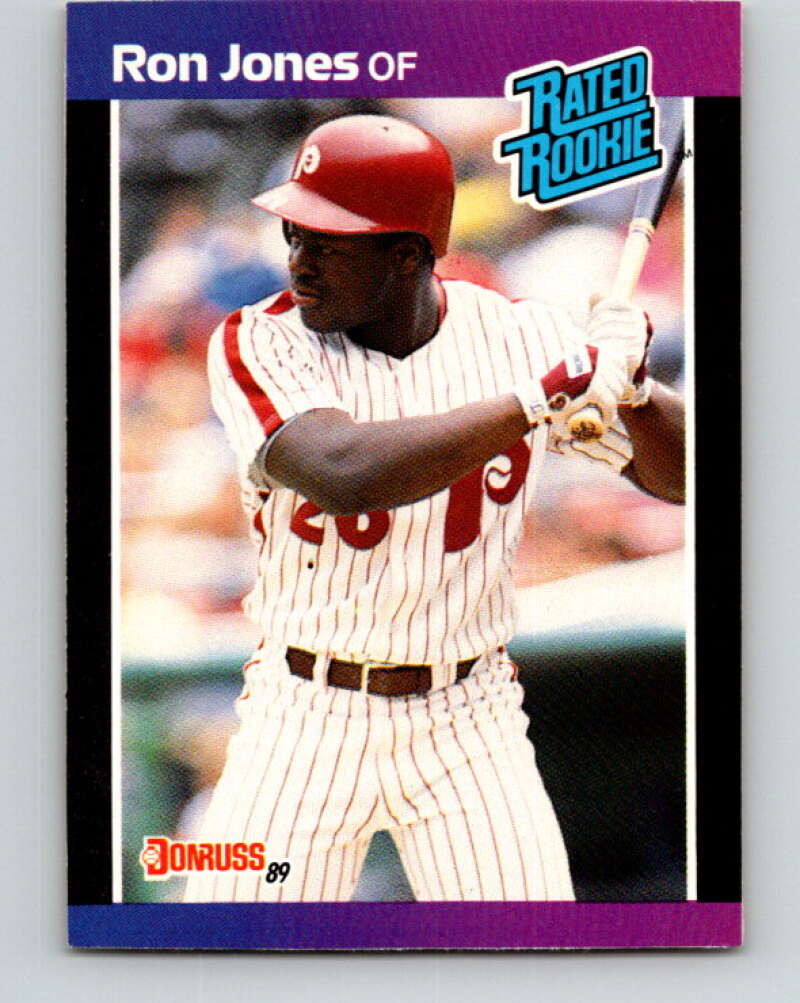 1989 Donruss #40 Ron Jones Mint RC Rookie Philadelphia Phillies Image 1