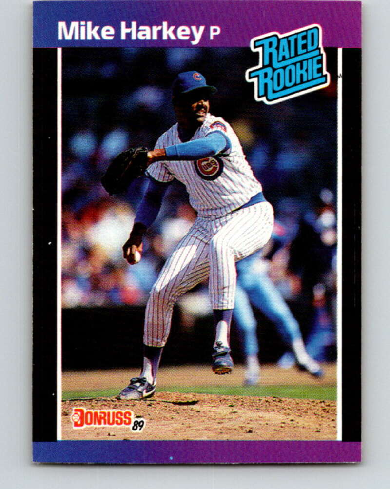 1989 Donruss #43 Mike Harkey/ Mint RC Rookie Chicago Cubs Image 1