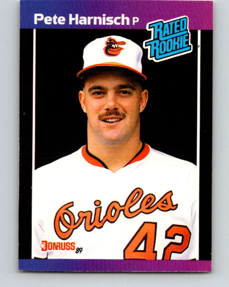 1989 Donruss #44 Pete Harnisch/ Mint RC Rookie Baltimore Orioles Image 1